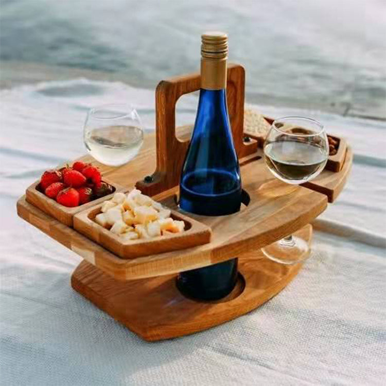 Romantisk Vinstativ til Picnic – Bærbart & Stilfuldt