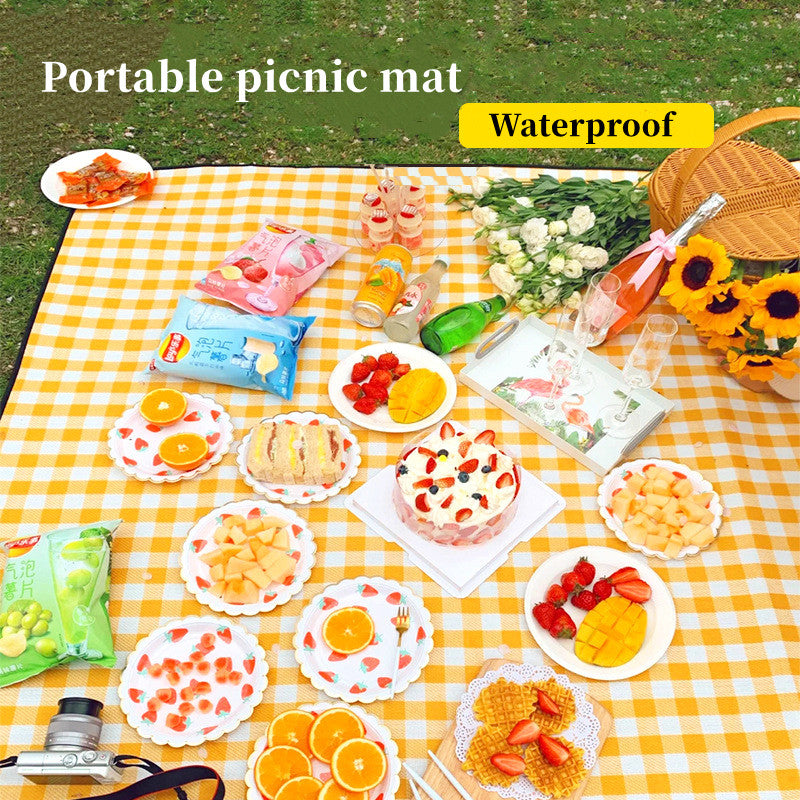 Romantisk Picnictæppe – Vandtæt & Nemt at Tage Med på Din Dateaften